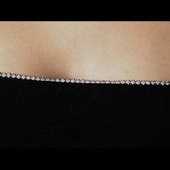 90’s / Y2K Black Velvet Gunne Sax Gown - Picture 6 of 7